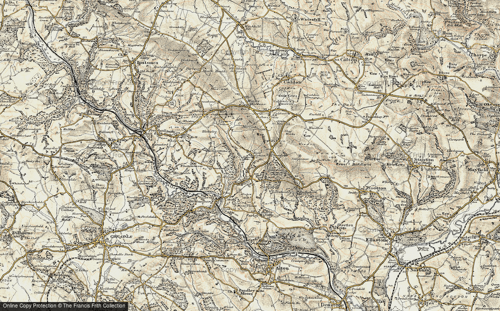 Old Map of Cotton, 1902 in 1902