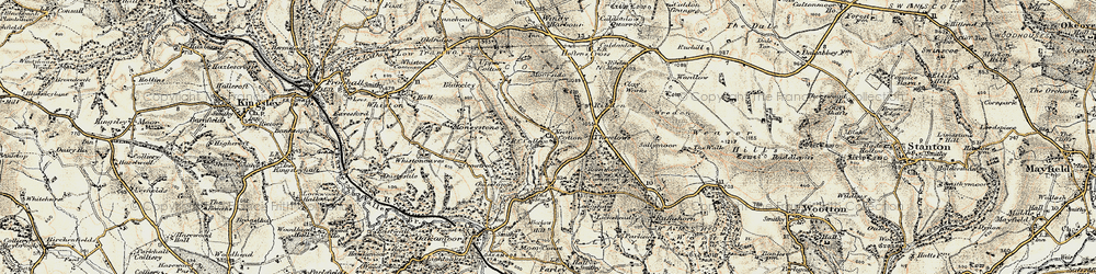 Old map of Cotton in 1902