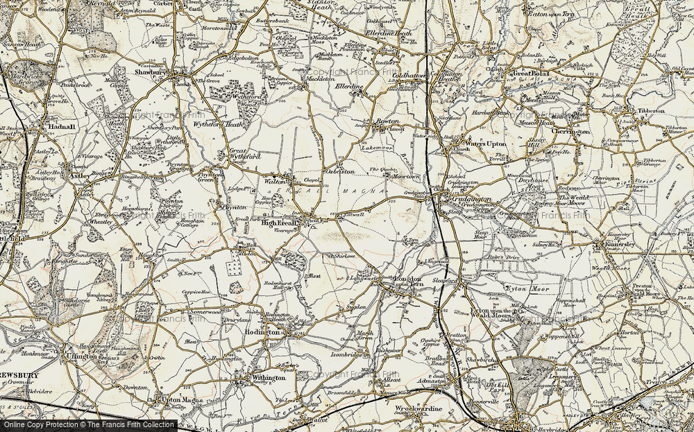 Old Map of Cotwall, 1902 in 1902