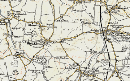 Old map of Cotwall in 1902