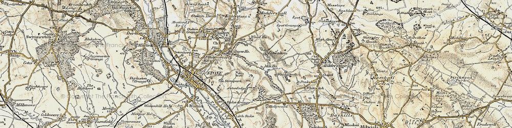 Old map of Cotwalton in 1902