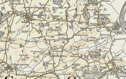 Old map of Coultings in 1898-1900