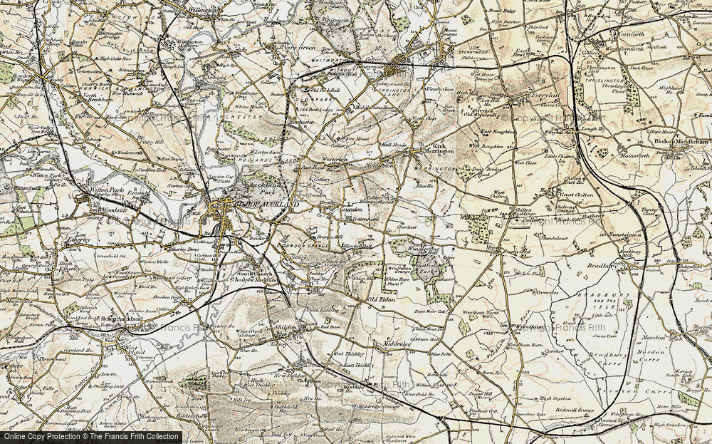 Old Map of Coundon, 1903-1904 in 1903-1904