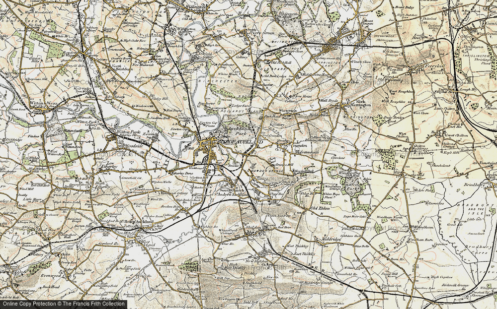 Old Map of Coundongate, 1903-1904 in 1903-1904