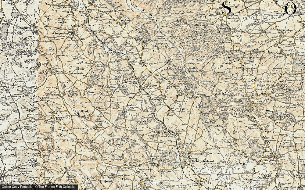 Old Map of Coursley, 1898-1900 in 1898-1900