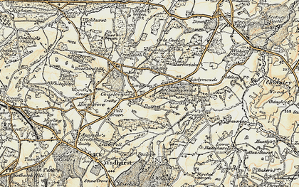 Old map of Free Heath in 1898