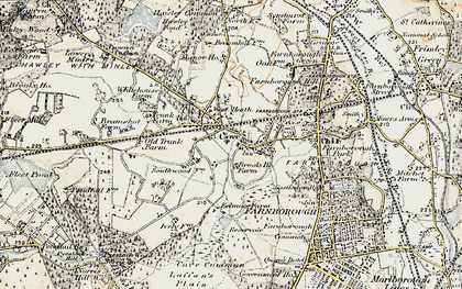 Old map of Cove in 1897-1909