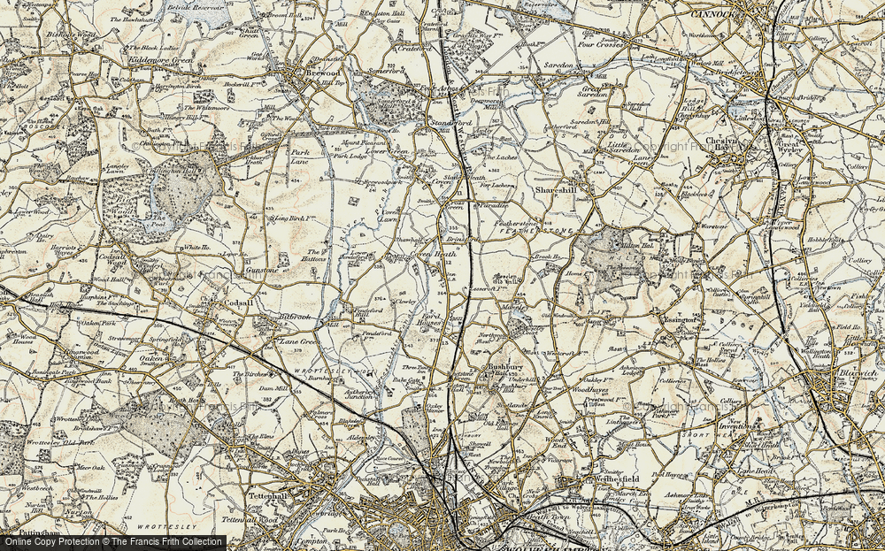 Old Map of Coven Heath, 1902 in 1902