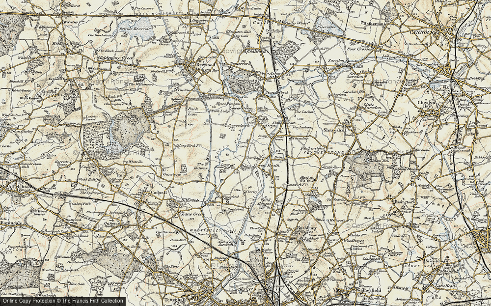 Old Map of Coven Lawn, 1902 in 1902