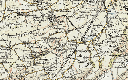 Old map of Cow Hill in 1903-1904