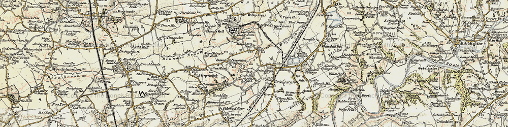 Old map of Cow Hill in 1903-1904