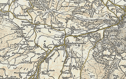 Old map of Cowbridge in 1898-1900