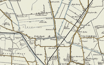 Old map of Cowbridge in 1901-1902