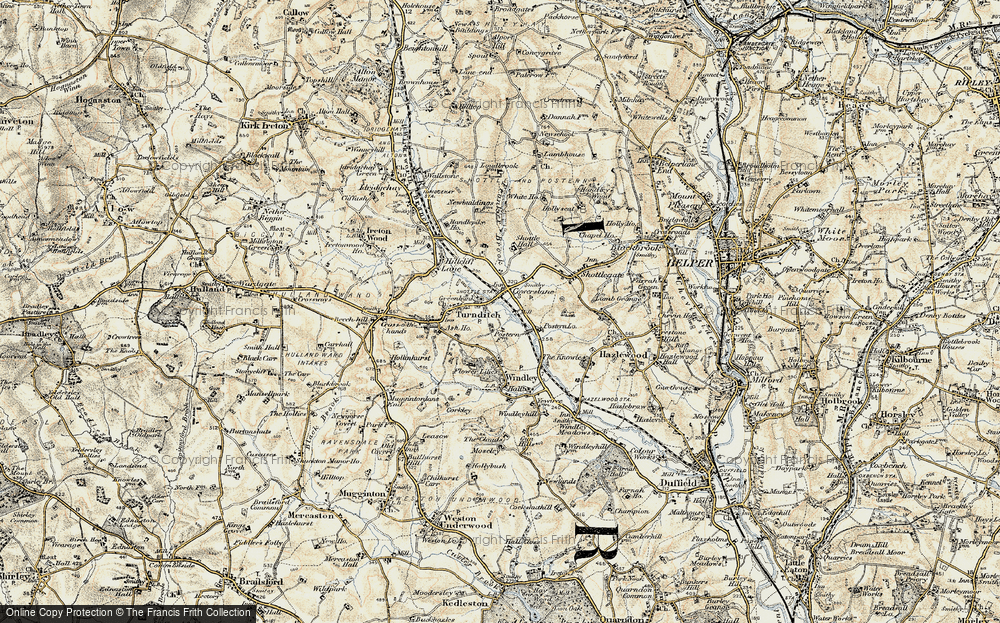 Old Map of Cowers Lane, 1902 in 1902