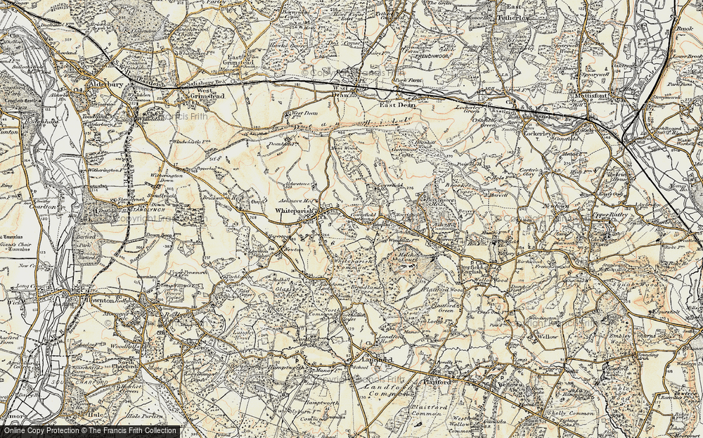 Old Map of Cowesfield Green, 1897-1909 in 1897-1909