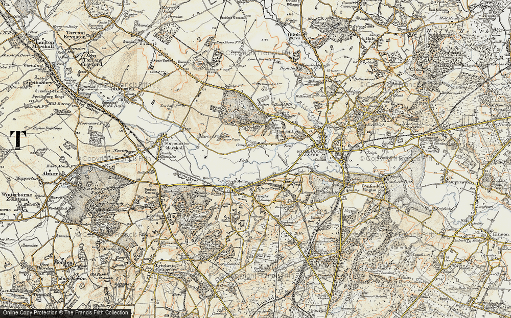 Old Map of Cowgrove, 1897-1909 in 1897-1909