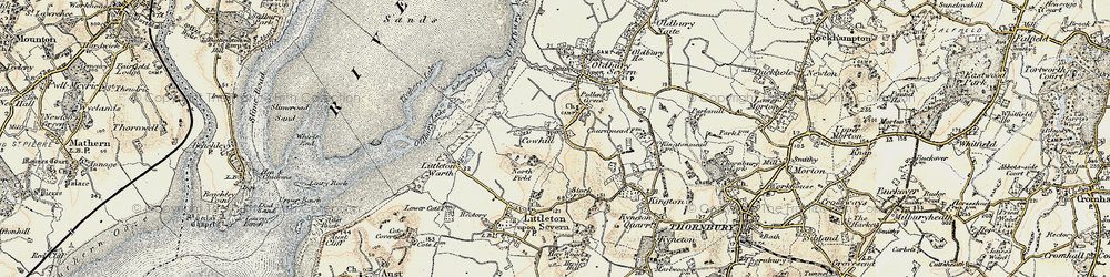 Old map of Titters Hill in 1899