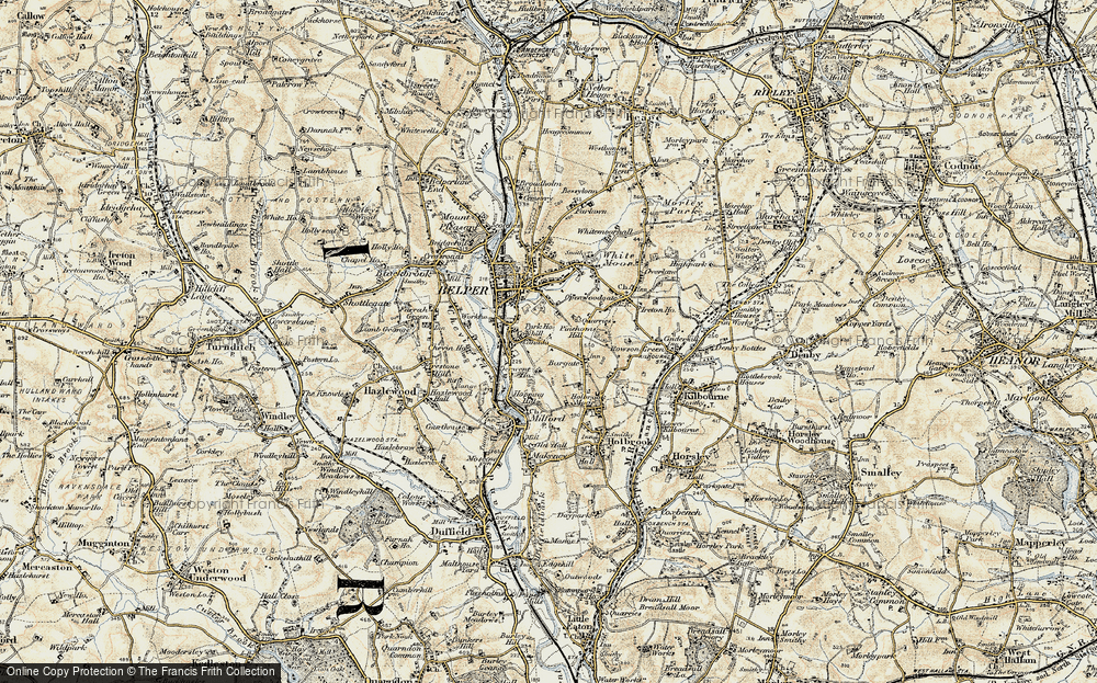 Old Map of Cowhill, 1902 in 1902