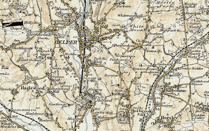 Old map of Cowhill in 1902