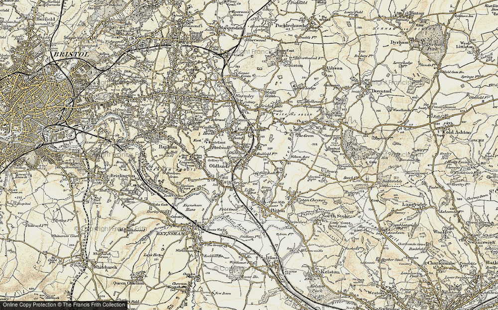 Old Map of Cowhorn Hill, 1899 in 1899