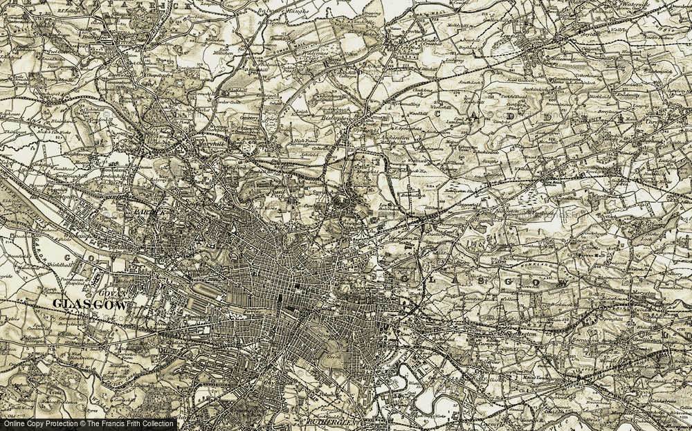 Old Map of Cowlairs, 1904-1905 in 1904-1905