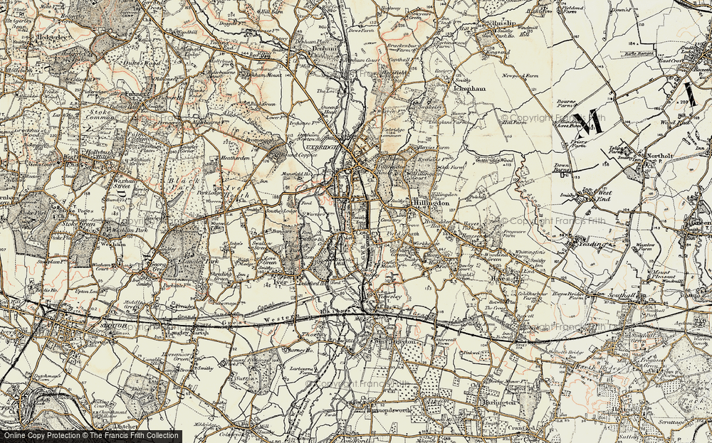 Old Map of Cowley, 1897-1909 in 1897-1909