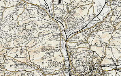 Old map of Bellenden in 1899-1900