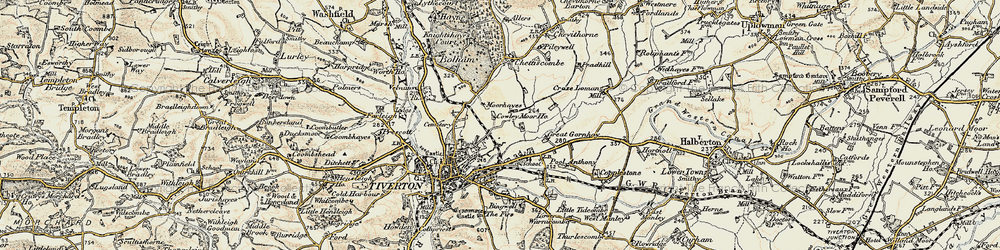 Old map of Cowleymoor in 1898-1900