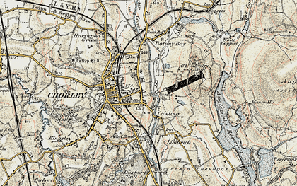 Old map of Cowling in 1903