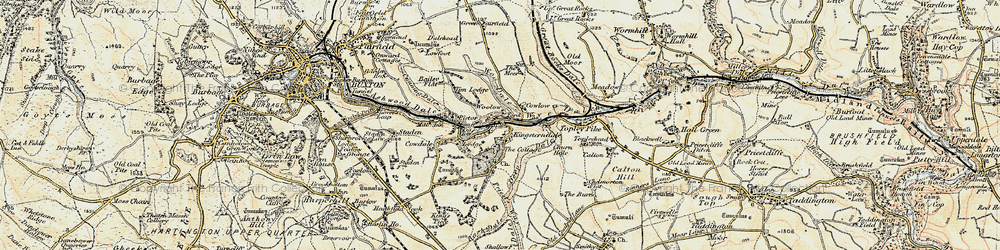 Old map of Pig Tor in 1902-1903