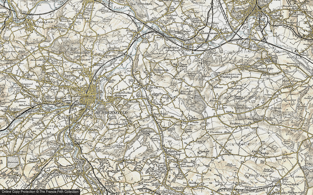 Old Map of Cowmes, 1903 in 1903