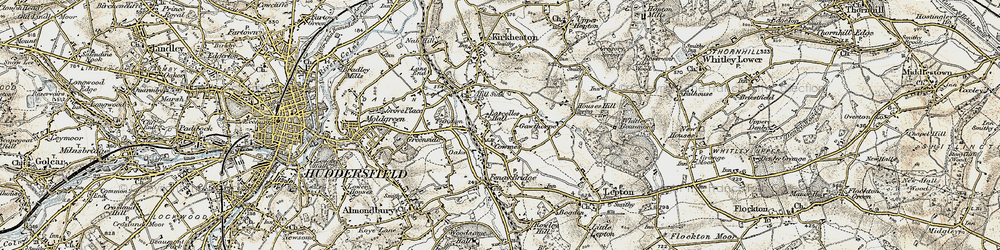 Old map of Cowmes in 1903