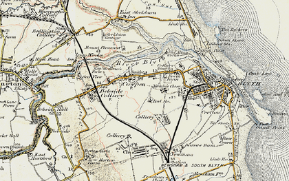 Old map of Cowpen in 1901-1903