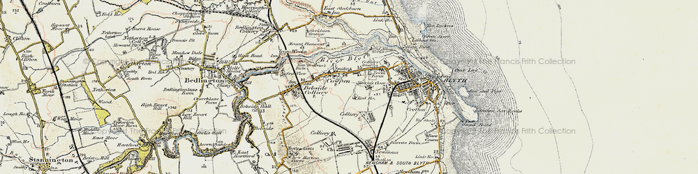 Old map of Cowpen in 1901-1903