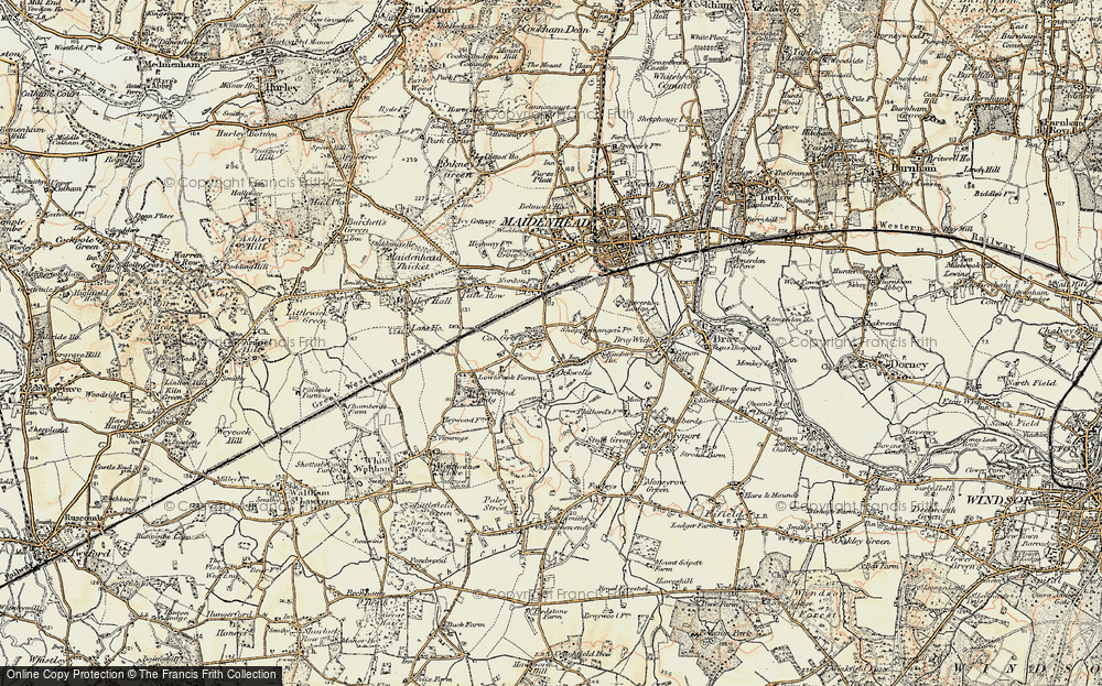 Old Map of Cox Green, 1897-1909 in 1897-1909