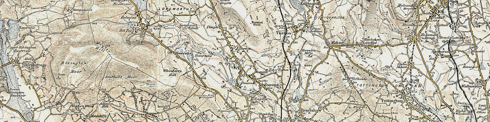 Old map of Cox Green in 1903