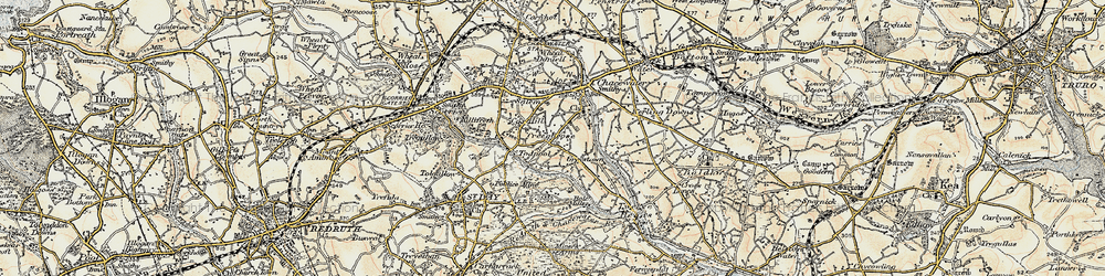 Old map of Cox Hill in 1900