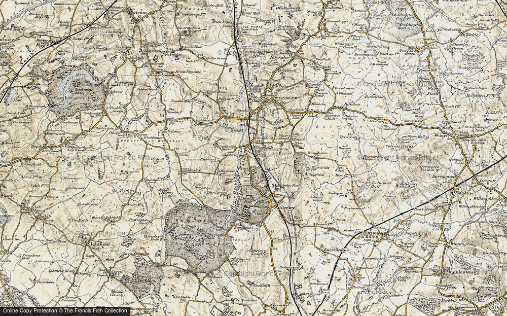 Old Map of Coxbank, 1902 in 1902