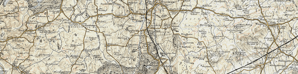 Old map of Coxbank in 1902