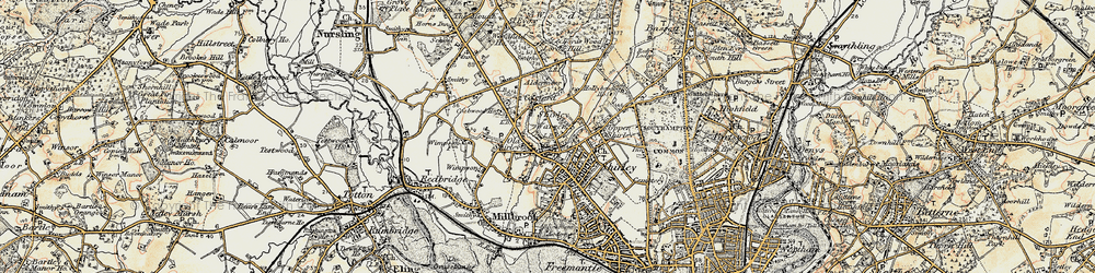 Old map of Coxford in 1897-1909