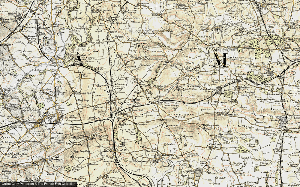 Old Map of Coxhoe, 1901-1904 in 1901-1904