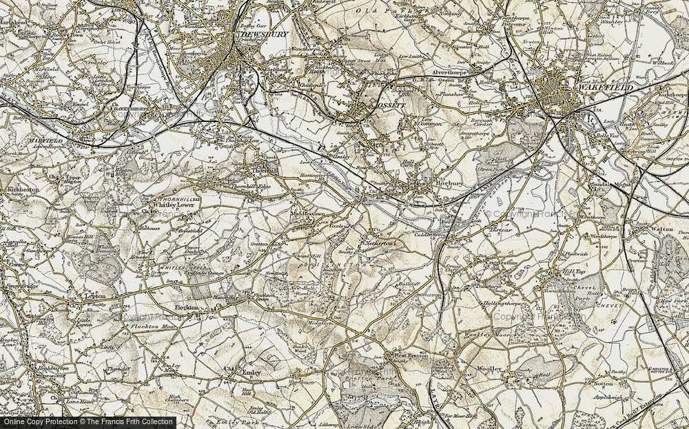 Old Map of Coxley, 1903 in 1903