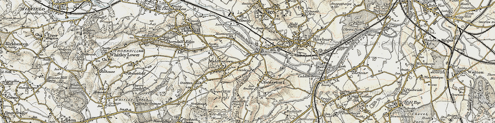 Old map of Coxley in 1903