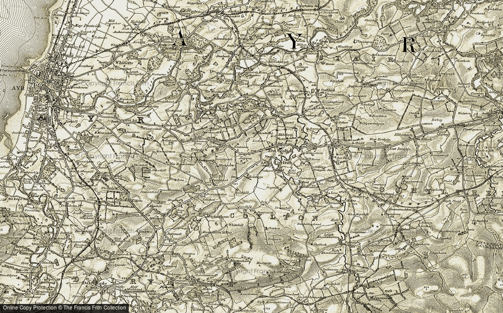 Old Map of Coylton, 1904-1906 in 1904-1906