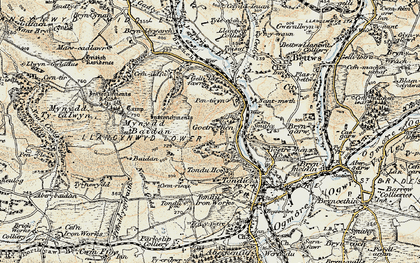 Old map of Coytrahên in 1900-1901
