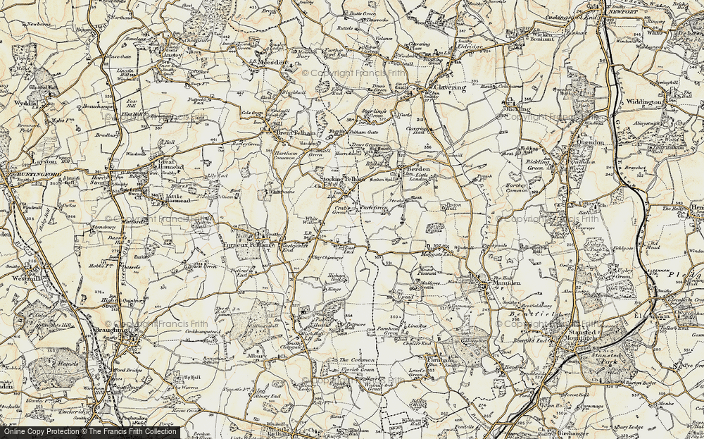 Old Map of Crabbs Green, 1898-1899 in 1898-1899