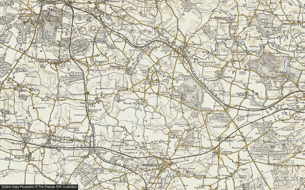 Old Map of Crabgate, 1902 in 1902