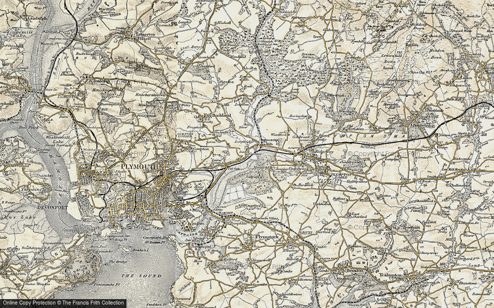 Old Map of Crabtree, 1899-1900 in 1899-1900