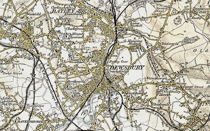 Old map of Crackenedge in 1903