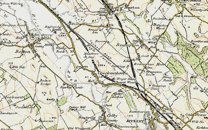 Old map of Brockham in 1901-1904
